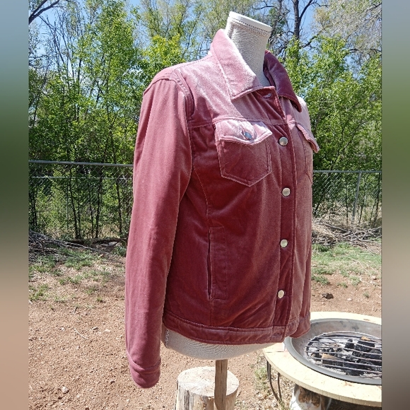 Supa Fly Velvet Barbiecore Balletcore Jacket, Great Condition, Size Small - Picture 7 of 9